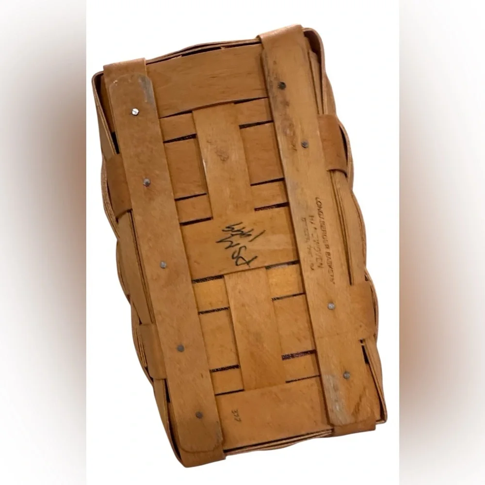 Longaberger Large Recipe Basket 1999 , Protector, Orchard Park Plaid Liner